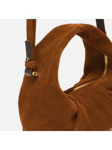 Les Visionnaires Greta Mini Essential Handtasche Leder 23 cm in cognac
