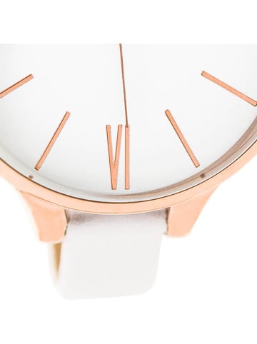 Oozoo Analog-Armbanduhr Oozoo Timepieces weiß groß (ca. 45mm)