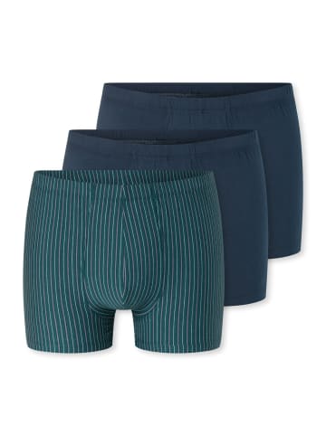 Schiesser Trunk 955 Essentials in dunkelblau, türkis