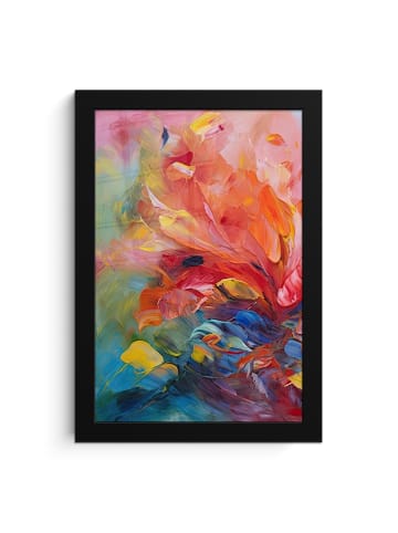 MuchoWow Poster mit Bilderrahmen Rosa