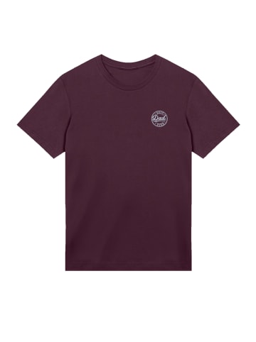 F4NT4STIC T-Shirt Best Dad Ever Vatertag Bester Papa Bestickt in maroon