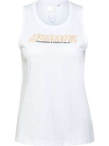 Hummel Sportshirt "Hmlte Confident Cotton Tanktop" in Weiß
