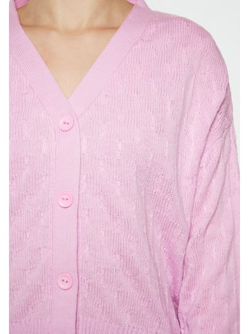 Swirly Damen Cardigan in Pink
