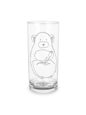 Mr. & Mrs. Panda Wasserglas Chinchilla Blume ohne Spruch in Transparent