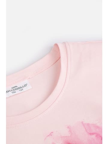 Coccodrillo T-Shirt mit kurzen Ärmeln in rosa