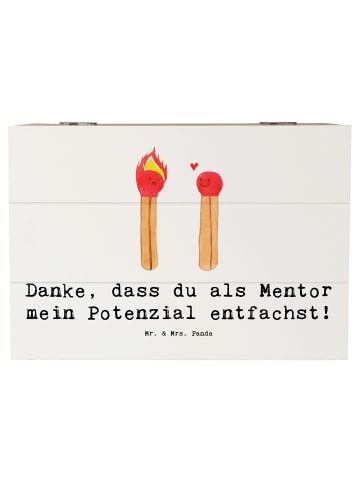 Mr. & Mrs. Panda Geschenkbox Spruch Mentor Potenzial mit Spruch in Weiß