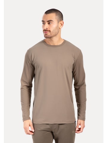 SMILODOX Longsleeve Xion in Taupe