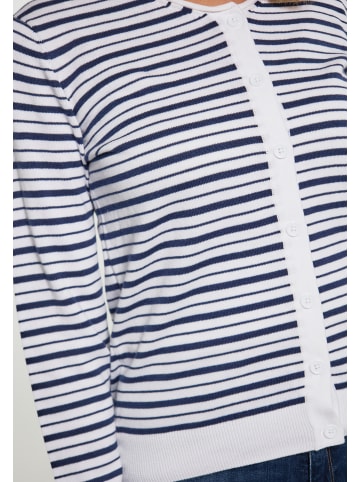SANIKA Damen Cardigan in WEISS MARINE