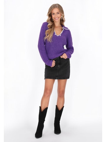 IZIA Women Sweater in violet