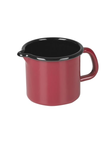 Riess Milchtopf Emaille in Schwarz