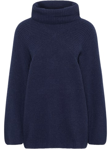 RISA Strick Rollkragenpullover in navy