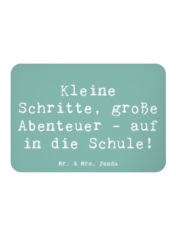 Mr. & Mrs. Panda Whiteboardmagnet Spruch Schulanfang Abenteuer m... in Meeresbrise