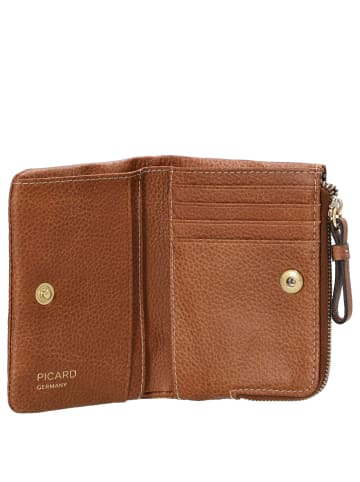 PICARD Calico 1 - Geldbörse 4cc 12.5 cm (schwarz) in cognac