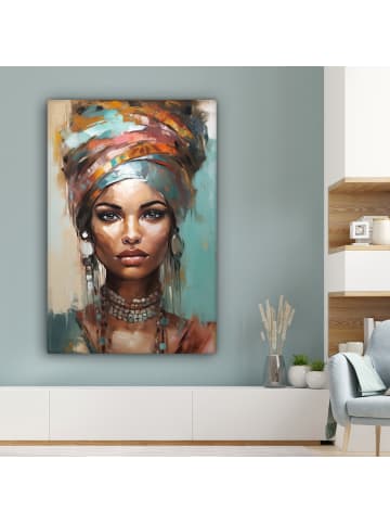 MuchoWow Poster mit Leiste Abstraktes Porträt (BxH)