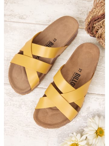 billowy Pantoletten in gelb