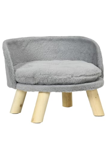 Pawhut Hundesofa Grau 40,5L x 40,5B x 33H cm