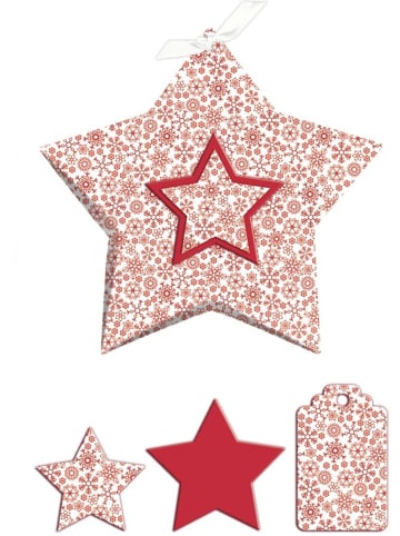 Buntpapierfabrik Ludwig Bähr Geschenkbox Stella 14,5x14,5x4cm Packung mit 5 Stück Motiv: 02