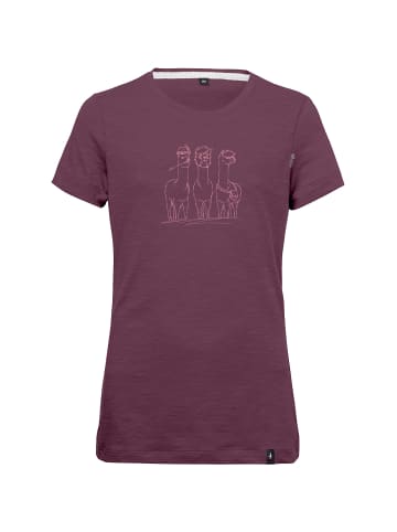 Chillaz GANDIA ALPACA GANG T-SHIRT in Bordeaux