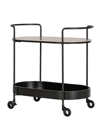 home24 Servierwagen Valleymount in Marmor Weiß Dekor