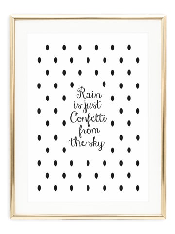 Tales by Jen Poster / Kunstdruck "Rain is just confetti from the sky“ I Ohne Rahmen