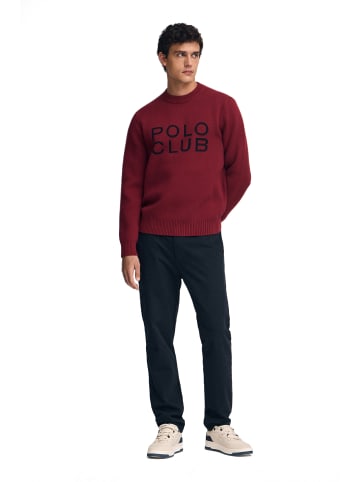 Polo Club Pullover in Granat