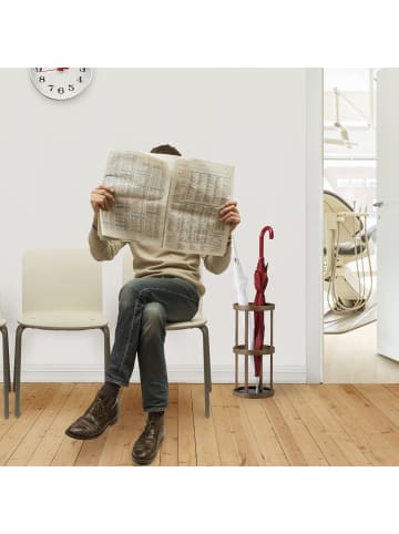 relaxdays Schirmständer in Braun