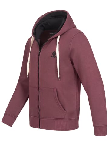 Rock Creek Sweatjacke in Weinrot