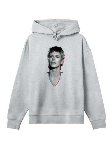 F4NT4STIC Hoodie TV Times Pop Star David Bowie Portrait 1977 in grau meliert