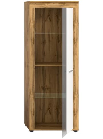ebuy24 Vitrinenschrank Jam Weiß 60 x 35 cm