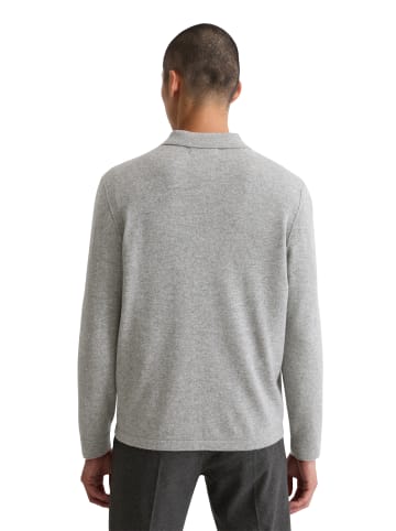 Marc O'Polo Hemd-Strickjacke regular in grey melange