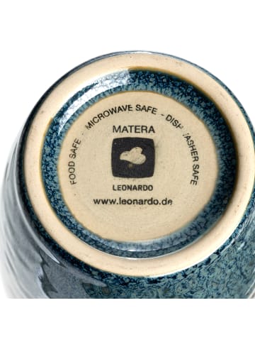 LEONARDO Keramikbecher MATERA 300ml beige/anthrazit/blau 4er-Set