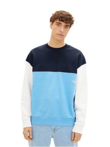 TOM TAILOR Denim Sweatshirt COLORBLOCK in Mehrfarbig