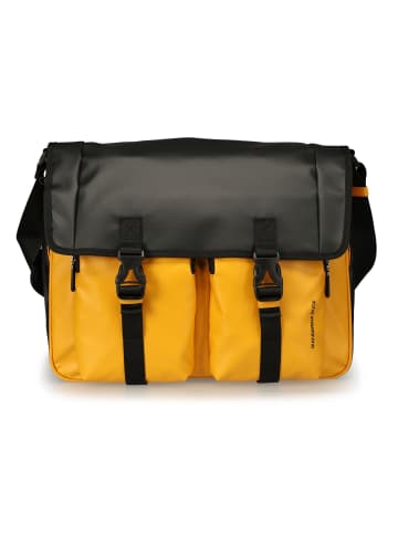 Mandarina Duck Eco Coated Messenger 39 cm in duck yellow