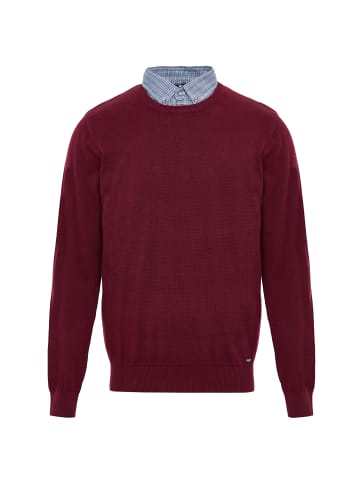 Threadbare Strickpullover Gibbs in Burgundy