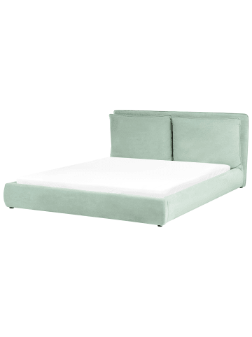 Beliani Doppelbett BAJONNA in Grün/Schwarz - (W) 200 x (H) 94 x (L) 235 cm