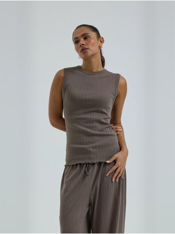Seamless Basic Top Jacquard in Fungi