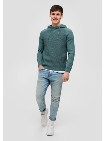 QS Strickpullover langarm in Petrol