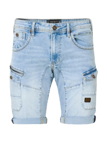 KOROSHI RegulÃ¤re denim-arbeits-bermudashorts in blau