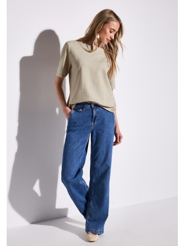 Street One 'T-Shirt mit Struktur' Beige