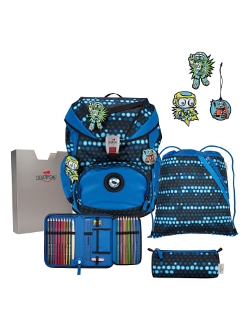 DerDieDas ErgoFlex Superflash Schulranzen-Set 5tlg. Blue Robot