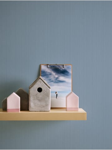 A.S. Création Tapete Pure Linen in Azurblau