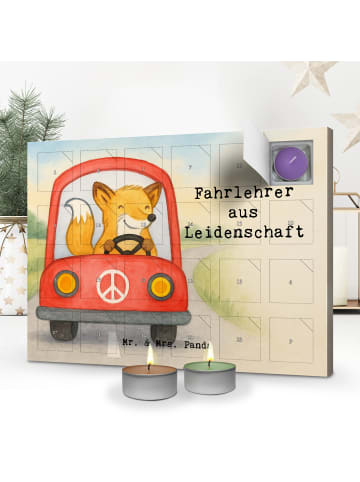 Mr. & Mrs. Panda Adventskalender Fahrlehrer Leidenschaft Design ... in Weiß