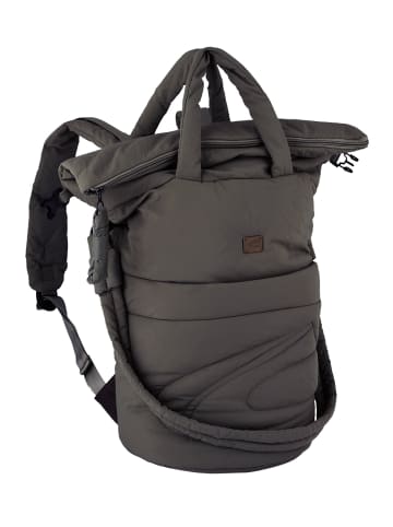 Camel Active Rucksack aus wattiertem Nylon in Dunkelgrau