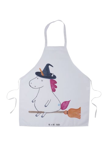 Mr. & Mrs. Panda Grillschürze Einhorn Hexe ohne Spruch in Weiß