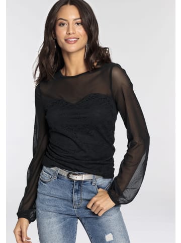 Melrose Langarmshirt in schwarz