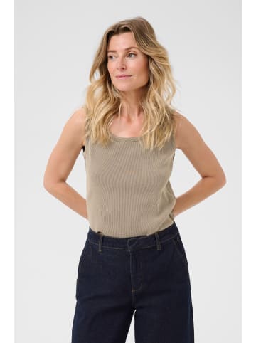 Cream Jerseytop CRTalia Slim fit in Canteen