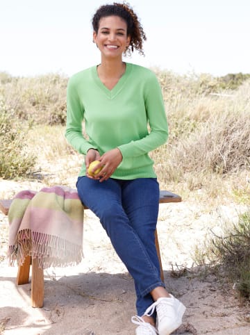 WITT WEIDEN V-Ausschnitt-Pullover in apfel