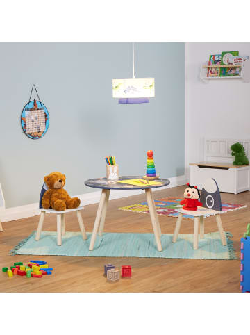 relaxdays 3-tlg. Kindersitzgruppe "Space Dino" in Bunt