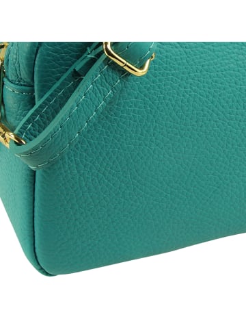 Toscanto Leder Umhängetasche Toscanto Tasche türkis ca. 22cm