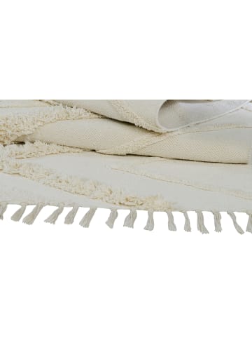 ScandicLiving Teppich, Cream, 120x180 cm, handgetuftete Baumwolle